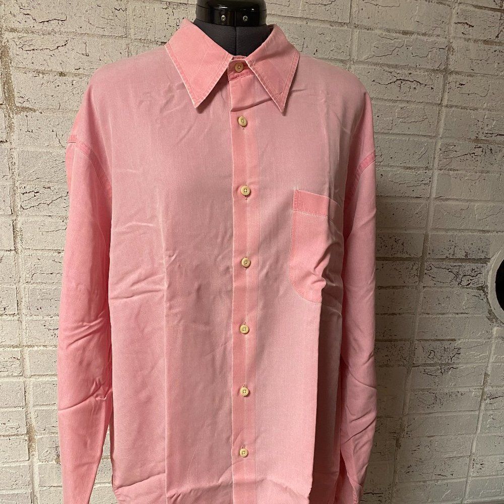 Robert Talbott Pink Long Sleeve Dress Shirt XL